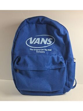 Vans Off The Wall Blue Logo Backpack Classic School Skate Bag